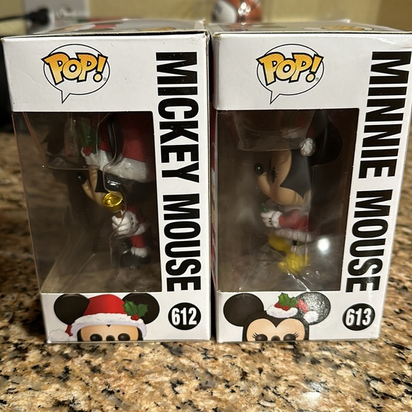 Mickey and Minnie Mouse Funko Pop. Number 612 and 613 - Picture 3 of 4